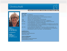 Tablet Screenshot of christina-brath.de